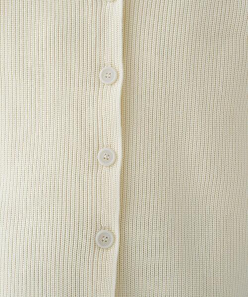 cloenc（クロエンス）の「【手洗い可】ミドルゲージニットジレ（ベスト・レディース・ナチュラル/チャコールグレー/ホワイト・02）」の12枚目の写真