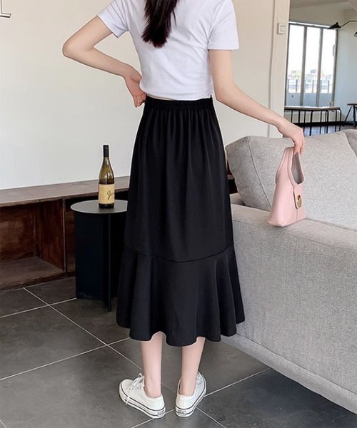 urge：（アージコロン ）の「【URGE：】マーメイド  スリット スカート（スカート・レディース・ブラック・SMALL/MEDIUM/LARGE/X-LARGE）」の3枚目の写真
