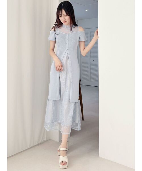 専用 And couture❤︎ニットドッキングレースワンピース 定番】ニットNEWレースドッキングワンピース - ワンコ服KALINA