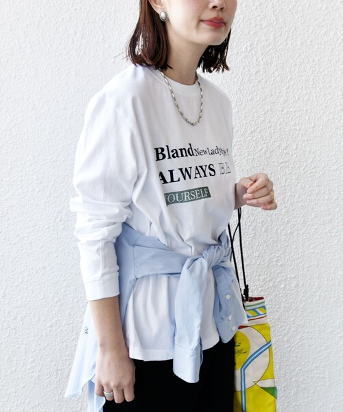 Bowcent アートプリント ロングスリーブカットソー セール】【SHIPS別注】Odub:プリント ロング スリーブ TEE（T