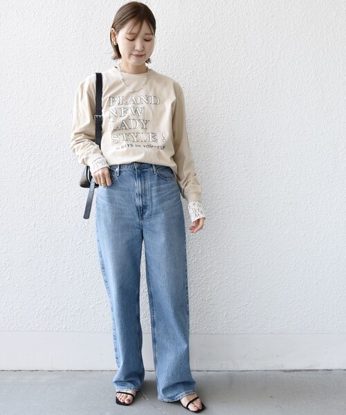 Odub(オーダブ)の「【SHIPS別注】Odub:プリント ロング スリーブ TEE(Tシャツ/カットソー・レディース・ホワイト/ベージュ系その他・ONE SIZE)」の20枚目の写真