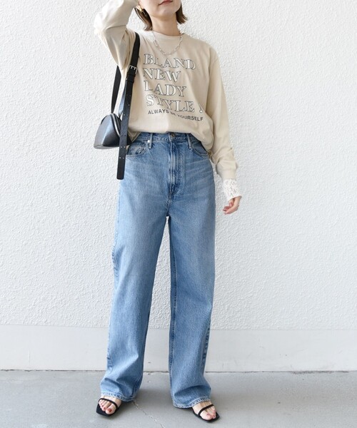 セール】【SHIPS別注】Odub:プリント ロング スリーブ TEE（T