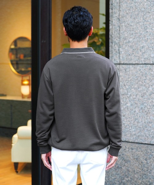 jiggys shop(ジギーズショップ)の「襟付き クルーネックスウェットトレーナー(スウェット・メンズ・ブルー系その他/チャコールグレー/ブラック・X-LARGE/MEDIUM/LARGE)」の16枚目の写真