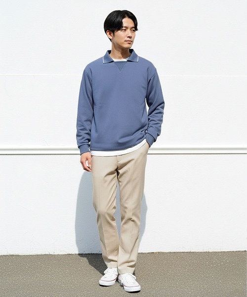 jiggys shop(ジギーズショップ)の「襟付き クルーネックスウェットトレーナー(スウェット・メンズ・ブルー系その他/チャコールグレー/ブラック・X-LARGE/MEDIUM/LARGE)」の19枚目の写真