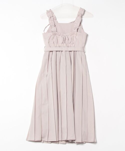 Another Branch olive des olive（アナザーブランチオリーブデオリーブ）の「肩ひもフリルプリーツＪＳＫ（ワンピース・レディース・ブラック/サックスブルー/グレイッシュベージュ・FREE）」の4枚目の写真