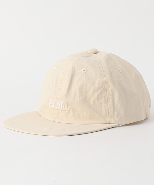 POLeR（ポーラー）の「POLeR/ポーラー FURRY FONT NYLON 6P CAP ファーリーフォント6パネルキャップ（キャップ・メンズ・ネイビー/ラベンダー/ブラック/ナチュラル/グレー・ONE SIZE）」の4枚目の写真