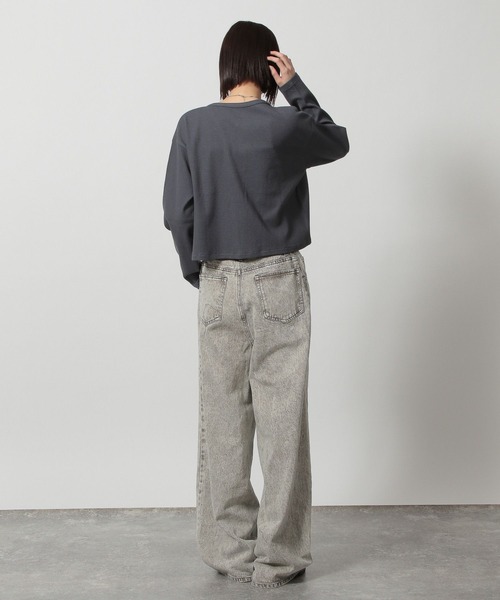 LAKOLE(ラコレ)の「ワッフルフックカーディガン長袖 / 327682(カーディガン/ボレロ・レディース・その他1/チャコール/ブルー/イエロー・FREE)」の20枚目の写真