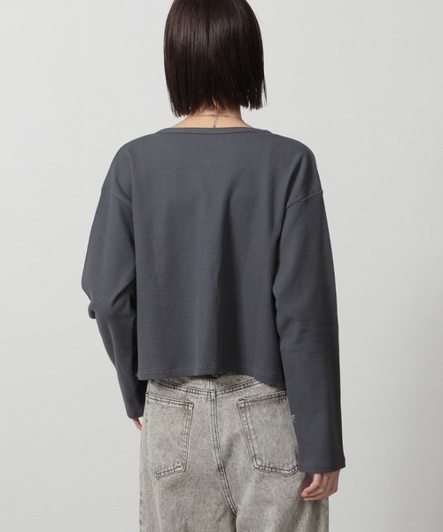 LAKOLE(ラコレ)の「ワッフルフックカーディガン長袖 / 327682(カーディガン/ボレロ・レディース・その他1/チャコール/ブルー/イエロー・FREE)」の22枚目の写真