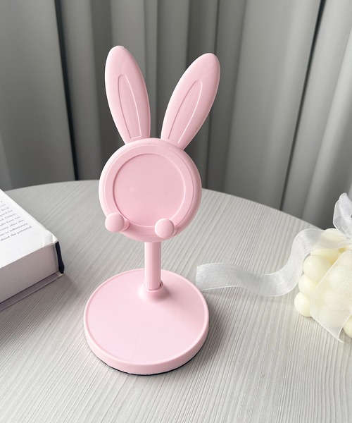 apres jour（アプレジュール）の「【apres jour×ARIAZ】アニマルスマホスタンド（スマホグッズ・レディース・ホワイト/ピンク/ブラック・FREE）」の3枚目の写真