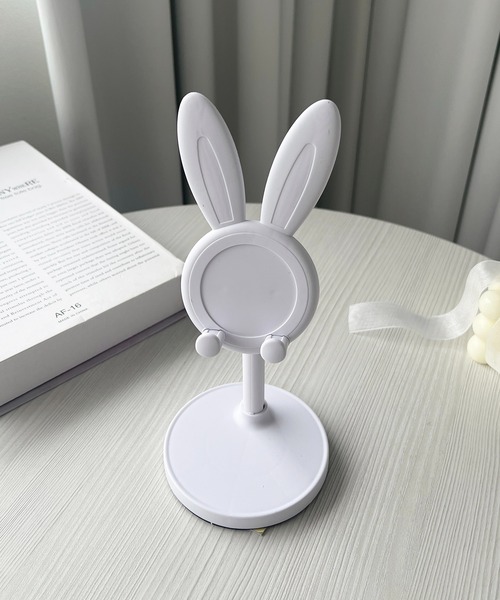 apres jour（アプレジュール）の「【apres jour×ARIAZ】アニマルスマホスタンド（スマホグッズ・レディース・ホワイト/ピンク/ブラック・FREE）」の7枚目の写真