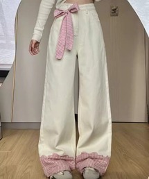 チェック パッチワーク」に該当するパンツファッション通販