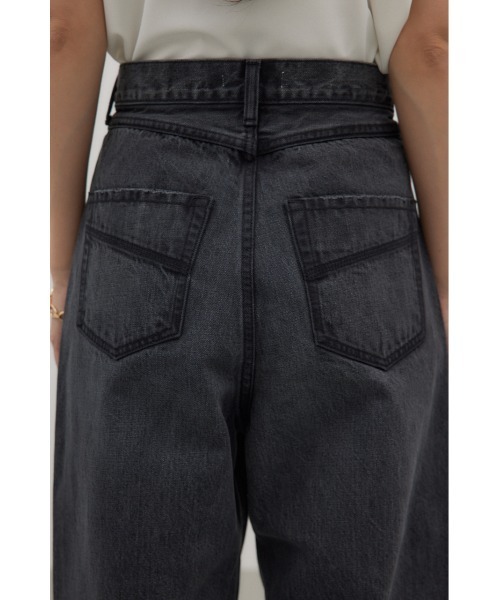 crie conforto（クリーコンフォルト）の「ロークロッチワイドデニム（デニムパンツ・レディース・ライトブラック/ライトブルー・SMALL/MEDIUM）」の10枚目の写真