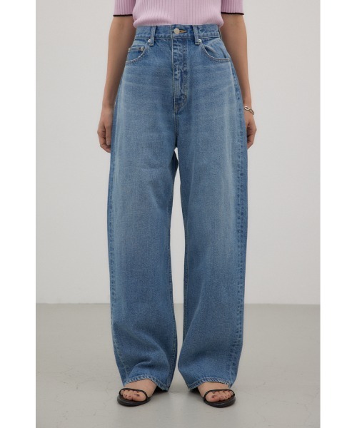 crie conforto（クリーコンフォルト）の「ロークロッチワイドデニム（デニムパンツ・レディース・ライトブラック/ライトブルー・SMALL/MEDIUM）」の16枚目の写真