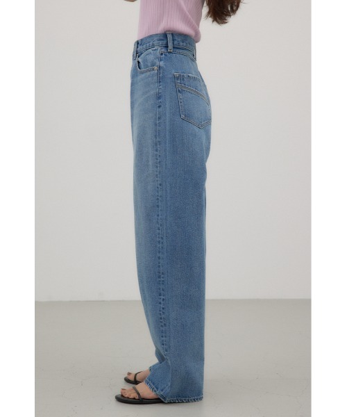 crie conforto（クリーコンフォルト）の「ロークロッチワイドデニム（デニムパンツ・レディース・ライトブラック/ライトブルー・SMALL/MEDIUM）」の17枚目の写真