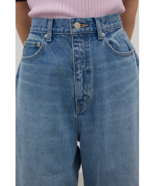 crie conforto（クリーコンフォルト）の「ロークロッチワイドデニム（デニムパンツ・レディース・ライトブラック/ライトブルー・SMALL/MEDIUM）」の19枚目の写真