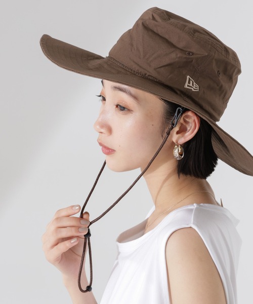 NEW ERA(ニューエラ)の「NEW ERA/ADVENTURE WIDE BRIM BASIC TYPE(ハット・レディース・ブラック/ブラウン・FREE)」の2枚目の写真