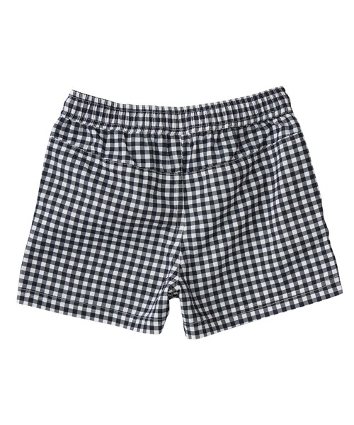 ROXY(ロキシー)の「MINI PICNIC GINGHAM /ロキシーウエストゴムチェック柄キッズボードショーツ(水着)(水着・キッズ・ブラック/ターコイズブルー/グリーン・120/130/140/150)」の4枚目の写真