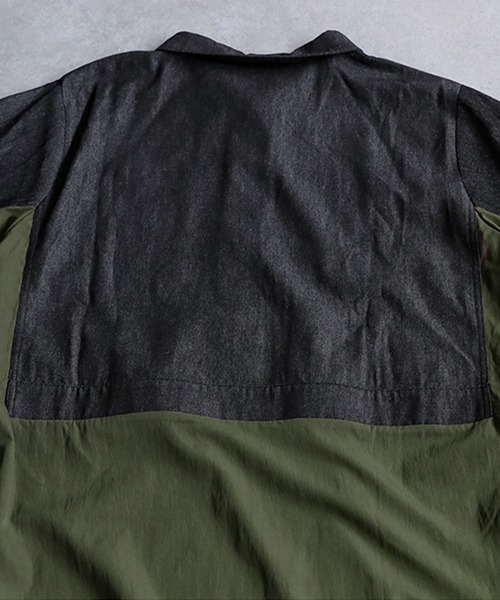 antiqua(アンティカ)の「デニムシャツワンピース(シャツワンピース・レディース・カーキ/ブラック・ONESIZE)」の19枚目の写真