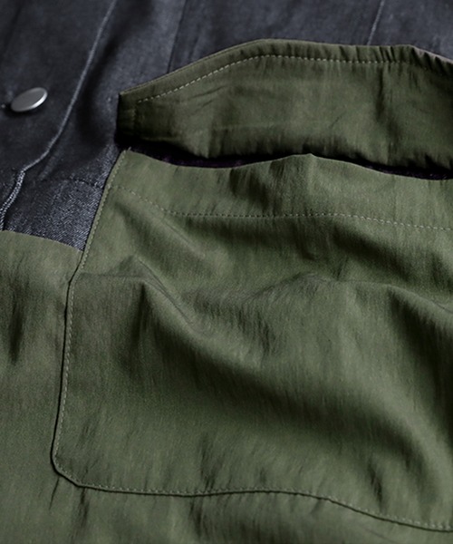 antiqua(アンティカ)の「デニムシャツワンピース(シャツワンピース・レディース・カーキ/ブラック・ONESIZE)」の22枚目の写真