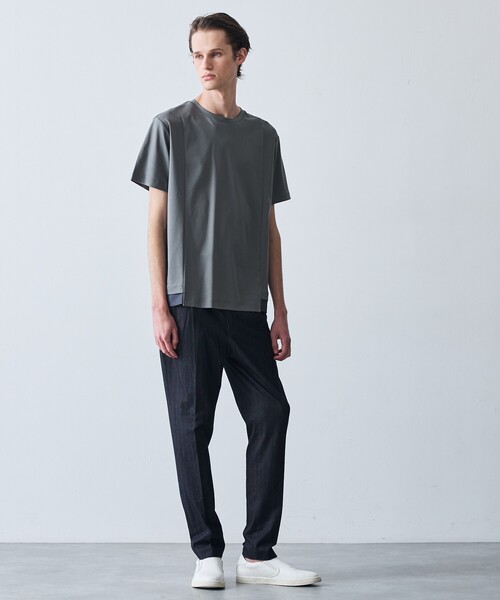 5351 POUR LES HOMMES(ゴーサンゴーイチプールオム)の「【デニムライク】シャンブレー スラックス パンツ(スラックス・メンズ・インディゴブルー/ブラック・44/46/48/50)」の13枚目の写真