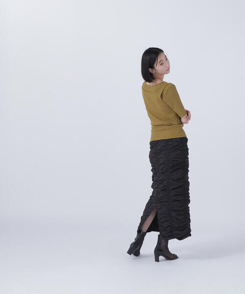 NATURAL BEAUTY BASIC(ナチュラルビューティーベーシック)の「◇レイヤードデザインカットソー(Tシャツ/カットソー・レディース・チャコールグレー/ブラック/カーキ・FREE)」の22枚目の写真