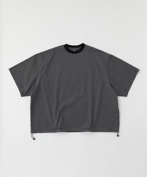 トップス BALLOON BORDER SHORT SLEEVE T-SHIRT 通販] is-ness(イズネス) BALLOON BORDER SHORT SLEEVE T-SHIRT