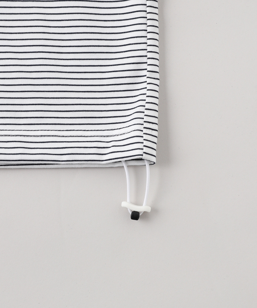 WISM（ウィズム）の「is-ness / イズネス BALLOON BORDER SHORT SLEEVE T-SH（Tシャツ/カットソー・メンズ・ホワイト/ネイビー/ブラック・MEDIUM/LARGE）」の5枚目の写真