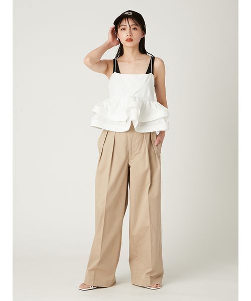 FRAY I.D（フレイアイディー）の「【FRAY I.D｜Dickies】マルチファブリックロゴキャップ（キャップ・レディース・アイボリー/ブラウン/チェック・FREE）」の16枚目の写真