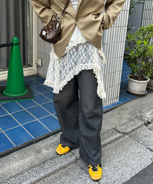 CIAOPANIC（チャオパニック）の「ランダムティアードレーススカート（スカート・レディース・アイボリー/ブラック・ONE SIZE）」の21枚目の写真