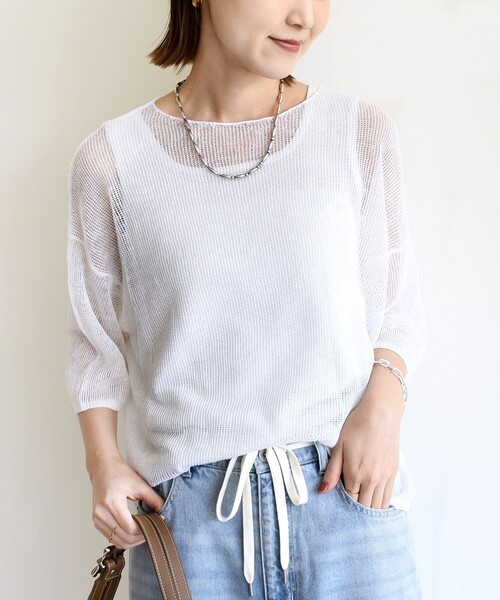 SHIPS for women / シップスウィメン 〈手洗い可能〉イタリアン シアー リネン プルオーバー SHIPS｜<手洗い可能>イタリアン シアー リネン プルオーバー