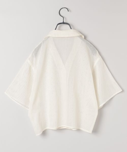 JEANASIS（ジーナシス）の「シシュウカイキンシアーシャツ SS/490422（シャツ/ブラウス・レディース・ブラック/ピンク系その他/オフホワイト・FREE）」の16枚目の写真