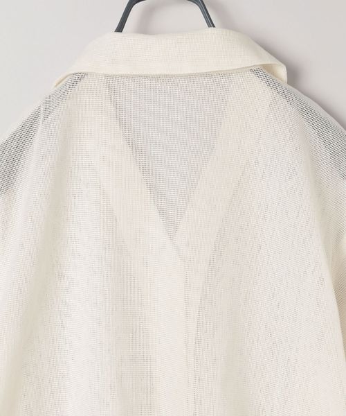 JEANASIS（ジーナシス）の「シシュウカイキンシアーシャツ SS/490422（シャツ/ブラウス・レディース・ブラック/ピンク系その他/オフホワイト・FREE）」の6枚目の写真