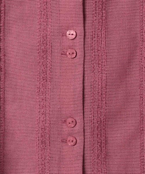 JEANASIS（ジーナシス）の「シシュウカイキンシアーシャツ SS/490422（シャツ/ブラウス・レディース・ブラック/ピンク系その他/オフホワイト・FREE）」の9枚目の写真