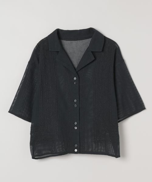 JEANASIS（ジーナシス）の「シシュウカイキンシアーシャツ SS/490422（シャツ/ブラウス・レディース・ブラック/ピンク系その他/オフホワイト・FREE）」の19枚目の写真