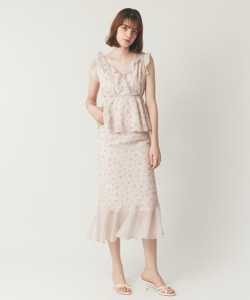 ME COUTURE(ミークチュール)の「ドットフルールMIXブラウス(シャツ/ブラウス・レディース・アイボリー/ブラック/ピンク・FREE)」の11枚目の写真