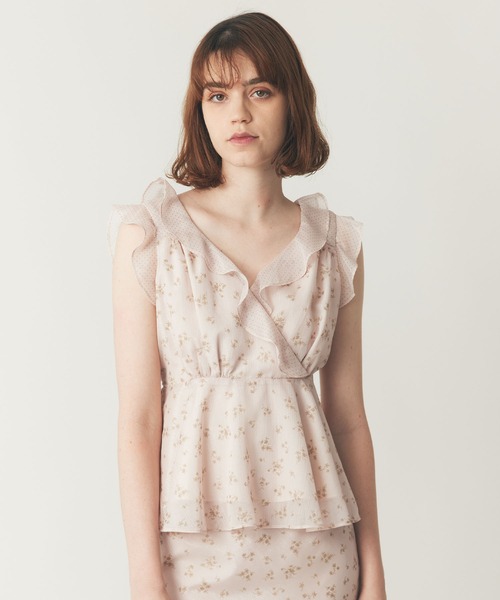 ME COUTURE(ミークチュール)の「ドットフルールMIXブラウス(シャツ/ブラウス・レディース・アイボリー/ブラック/ピンク・FREE)」の12枚目の写真