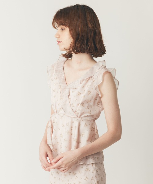 ME COUTURE(ミークチュール)の「ドットフルールMIXブラウス(シャツ/ブラウス・レディース・アイボリー/ブラック/ピンク・FREE)」の13枚目の写真