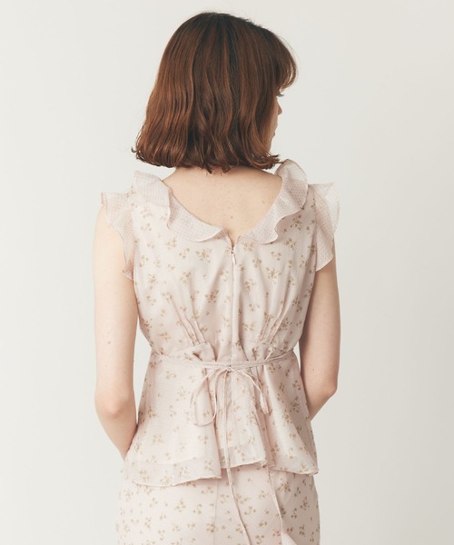 ME COUTURE(ミークチュール)の「ドットフルールMIXブラウス(シャツ/ブラウス・レディース・アイボリー/ブラック/ピンク・FREE)」の14枚目の写真