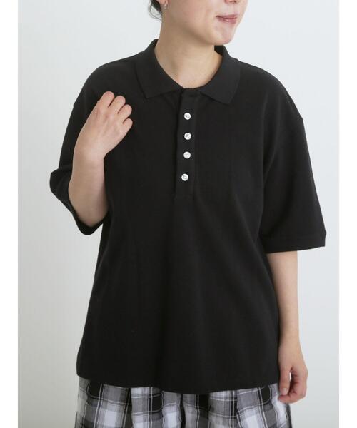 sm2rhythm（サマンサモスモスリズム）の「カノコポロシャツ（シャツ/ブラウス・レディース・グレー/ブラック・F）」の4枚目の写真