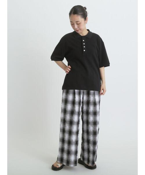 sm2rhythm（サマンサモスモスリズム）の「カノコポロシャツ（シャツ/ブラウス・レディース・グレー/ブラック・F）」の8枚目の写真