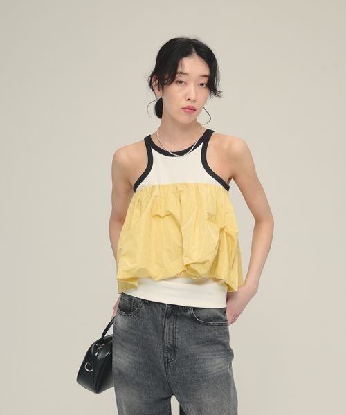 eL】Trim Seamless Cup Top/492728（タンクトップ）｜eL（エル