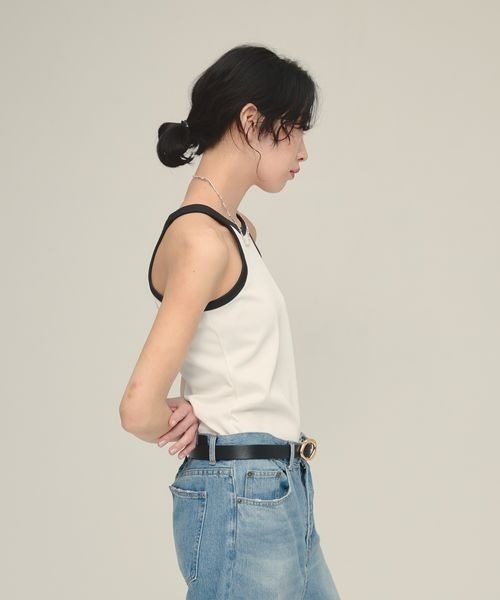 eL】Trim Seamless Cup Top/492728（タンクトップ）｜eL（エル
