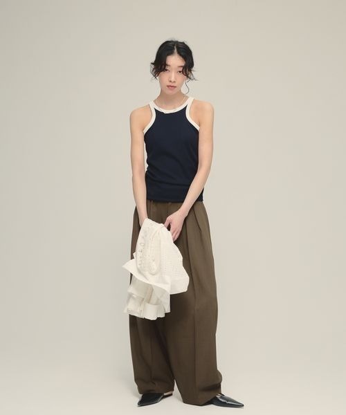 タンクトップ ノースリーブ 「eL」Trim Seamless Cup Top/492728 レディース タンクトップ ノースリーブ 「eL」Trim Seamless Cup Top/492728
