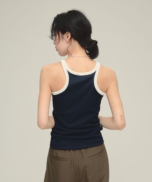 eL】Trim Seamless Cup Top/492728（タンクトップ）｜eL（エル