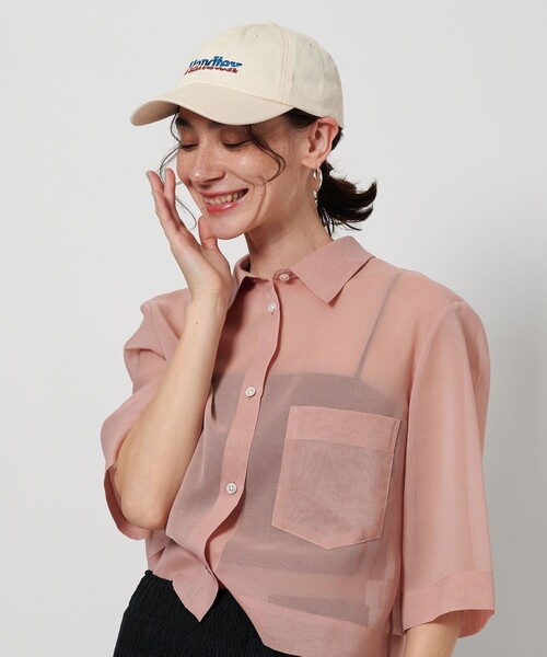 HANDTEX(ハンドテックス)の「【別注】<HANDTEX>ロゴ キャップ(キャップ・レディース・ホワイト/ブラウン系・FREE)」の18枚目の写真