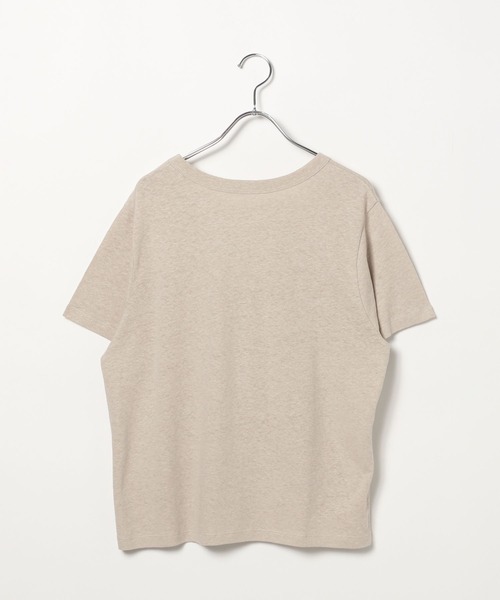BAYFLOW（ベイフロー）の「[ドライタッチで夏も快適]コットンヘンプ半袖Tシャツ（Tシャツ/カットソー・レディース・グレイッシュベージュ/カーキ/チャコール・FREE）」の19枚目の写真