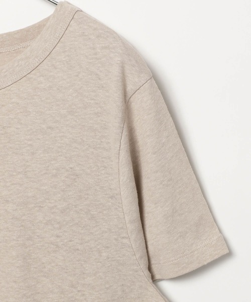 BAYFLOW（ベイフロー）の「[ドライタッチで夏も快適]コットンヘンプ半袖Tシャツ（Tシャツ/カットソー・レディース・グレイッシュベージュ/カーキ/チャコール・FREE）」の22枚目の写真