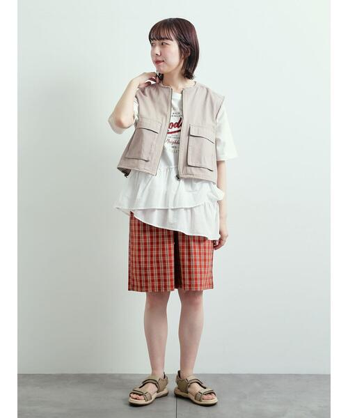 SM2（エスエムツー）の「ツイル/デニムフリンジショートベスト