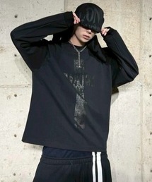 ROARINGRAD（ロアリングラド）の「【ROARINGRAD】CROSS LONG SLEEVED / 【ロアリングラド】クロスプリント長袖Tシャツ（Tシャツ/カットソー）」