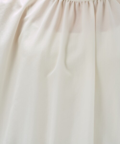 cloenc（クロエンス）の「【手洗い可】ギャザーリボンブラウス（シャツ/ブラウス・レディース・ダークブラウン/ホワイト/ライトイエロー系・02）」の4枚目の写真